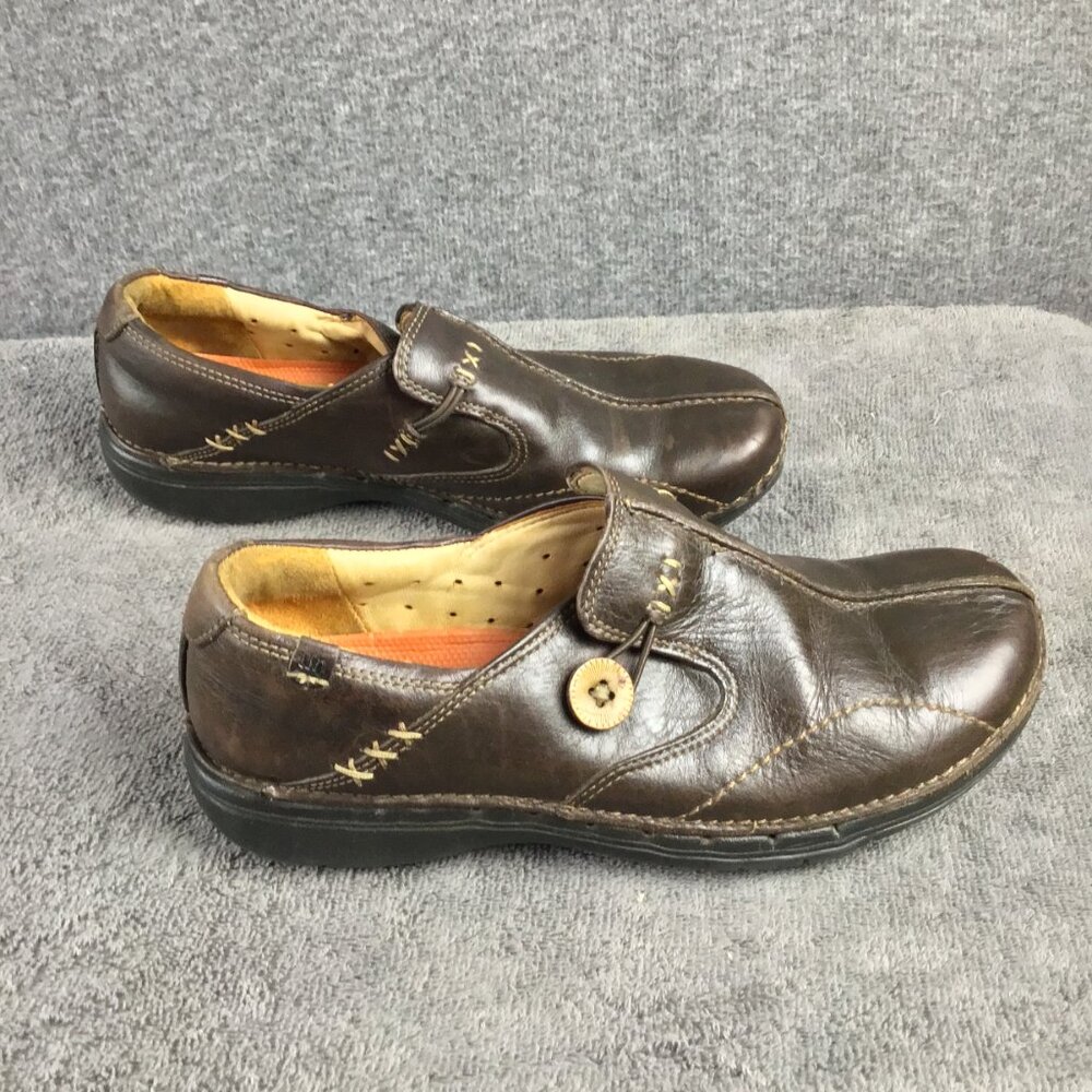 Clarks Un.Loop Brown Leather Unstructured Shoes 7… - image 7